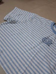 Striped Blue &amp; White T-Shirt