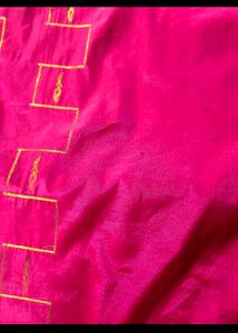 Vibrant Pink pure silk grand kanjeevaram Saree
