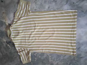 Men's Striped Polo T-Shirt
