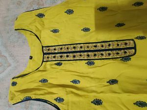 Vibrant Yellow Kurta Set with Dupatta