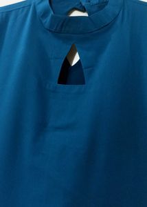 Stylish Teal Keyhole Kurta for Women