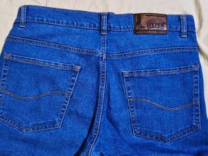 Men's Solid Blue Slim Fit Jeans