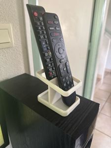 Compact 2-Slot Remote Control Holder