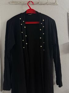 Black Pearl Embellished Cardigan