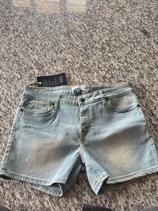 Light Wash Denim Shorts