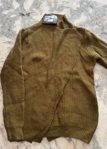 Olive Green Knit Cardigan