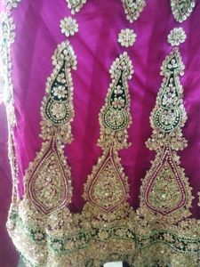 Brand New Lahnga With Patti Work. It's New. Wear Only One Time In My Reception.