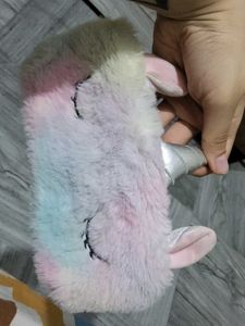 Cute Unicorn Plush Cosmetic Bag