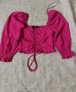 Chic Ruched Square Neck Top