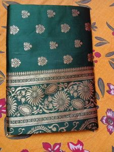 Elegant Green Banarasi Silk Saree