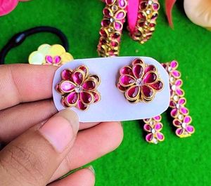 Jewellery Set bangles, hair band, clips studs
