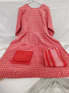 Beautiful Red Kurta Set with Dupatta