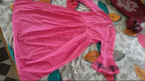 Chic Pink Tiered Maxi Dress