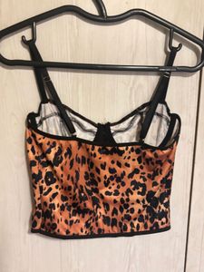 Leopard Print Corset Top