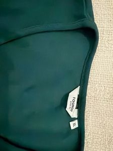 Chic Teal Lettuce Hem Top
