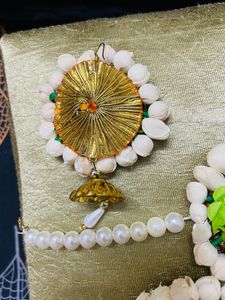 Floral Jewellery Set With Pearls 💚💚💛💛