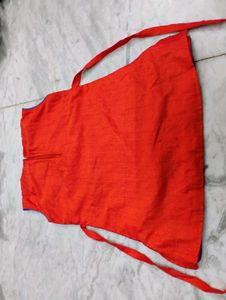 Orange Colour Silk Blouse
