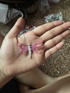Beaded Dragonfly &amp; Spider Keychain