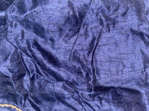 Elegant Navy Blue Floral Georgette/Chiffon Saree w