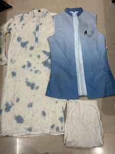 Men's Kurta Set with Nehru Jacket