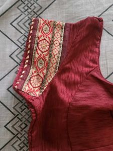 Elegant Golden Saree with Brocade Border
