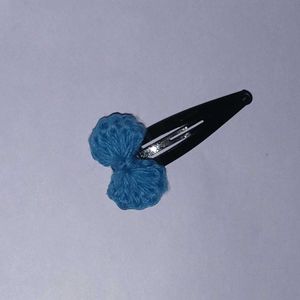 Cute Crochet Flower Hair Clips - Pack of 6