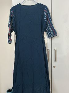 Elegant Teal Embroidered Kurta