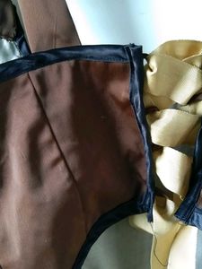 Brown Satin Blouse