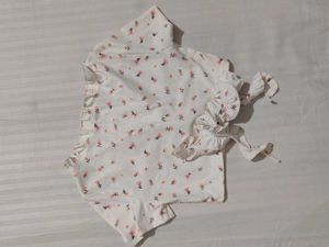 Cute Floral Ruffle Crop Top