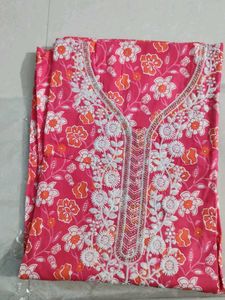 Vibrant Floral Embroidered Kurta