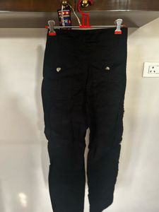 Black Cargo Pants ,Multiple Pockets