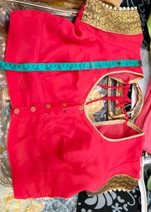 party wear  Gold pink  Saree with Embellished Bord