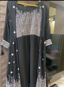 New Anarkali Frock With Attached Shrug