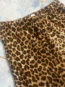 animal printed girl flared pants
