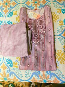 Elegant Lavender Kurta Palazzo Set