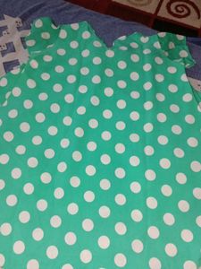 Green Polka Dot Top