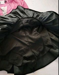 dark black velvet mini skirt