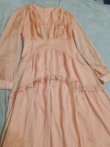Elegant Pink Maxi Dress
