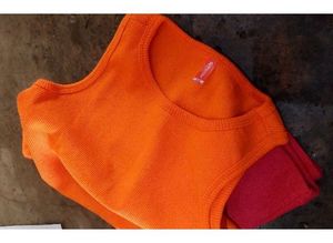 Orange Cropped Tank Top