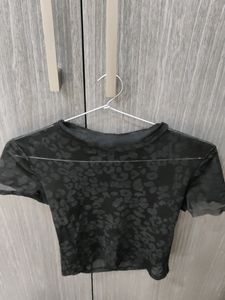 Sheer Floral Mesh Top