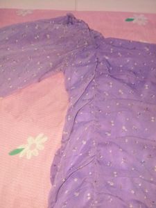 Lilac Floral Mini Dress