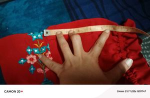 Red Suit With Orange Dupatta