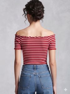Striped Off-Shoulder Top