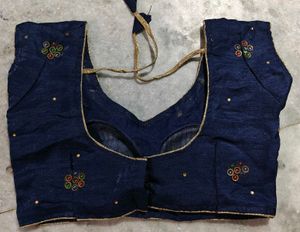 Designer Embellished Blue Blouse