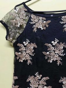 Elegant Lace Overlay Dress