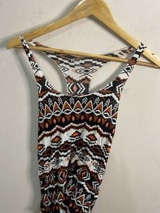 Boho Tribal Print Racerback Tank Top