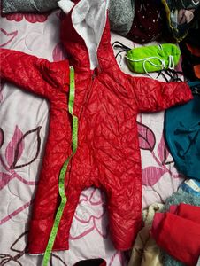 Cozy Red Baby Snowsuit waterproof