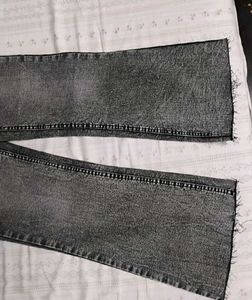 Nuon Grey Wash Flare Jeans