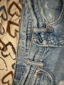 y2k American Eagle Distressed Denim Shorts