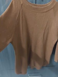 Tan Knit Sweater - Comfortable &amp; Stylish